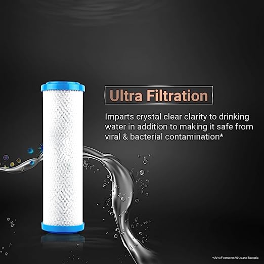 Aquaguard Glory RO+UV+UF+TA 6L storage water purifier with Active Copper by Eureka Forbes (Black) Aquaguard Glory RO+UV+UF+TA 6L storage water purifier with Active Copper by Eureka Forbes (Black)